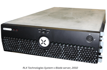 RLX Technologies System v Blade server, 2002